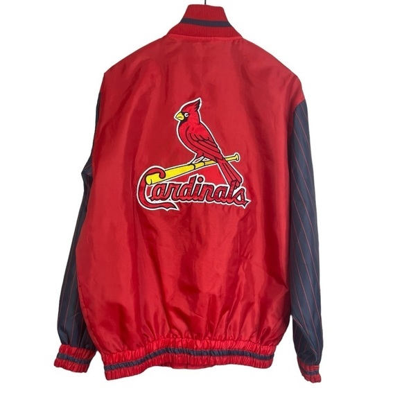 MLB Genuine Merchandise Men’s St. Louis Cardinals Baseball Snap Front Jacket - Picture 3 of 3